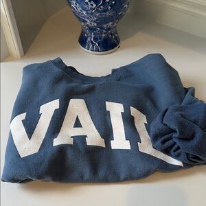Gildan Blue Sweatshirt with White Print